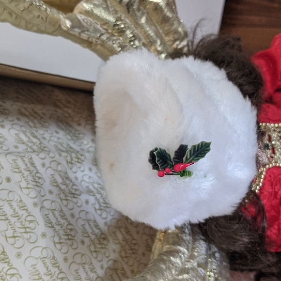 Franklin Heirloom Christmas Angel Display Doll Exquisite Porcelain - Picture 10 of 17